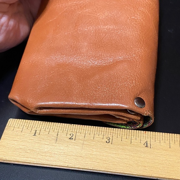 Vintage Latico Tan Leather multi compartment long wallet - Picture 16 of 16